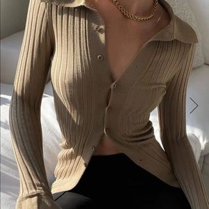 Rumours knit polo button down